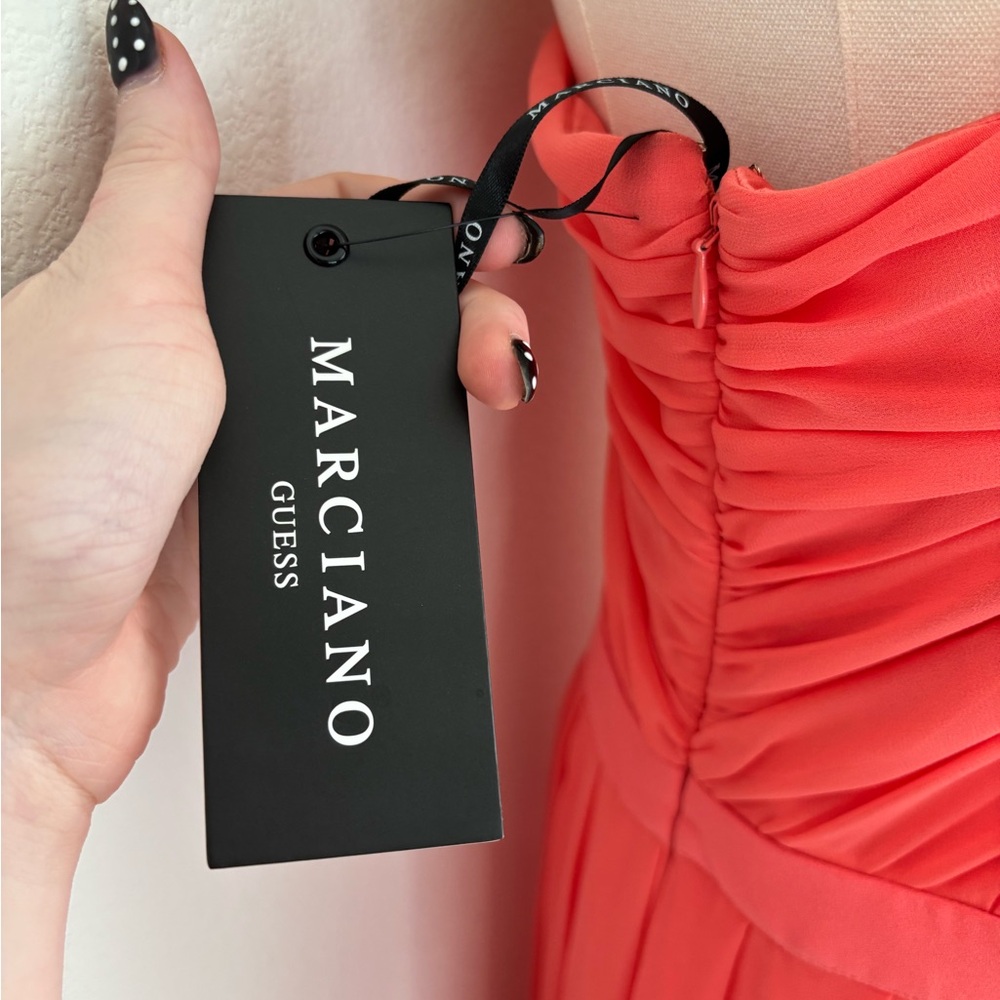 Marciano One-Shoulder Coral Dress - Picture 4 of 4